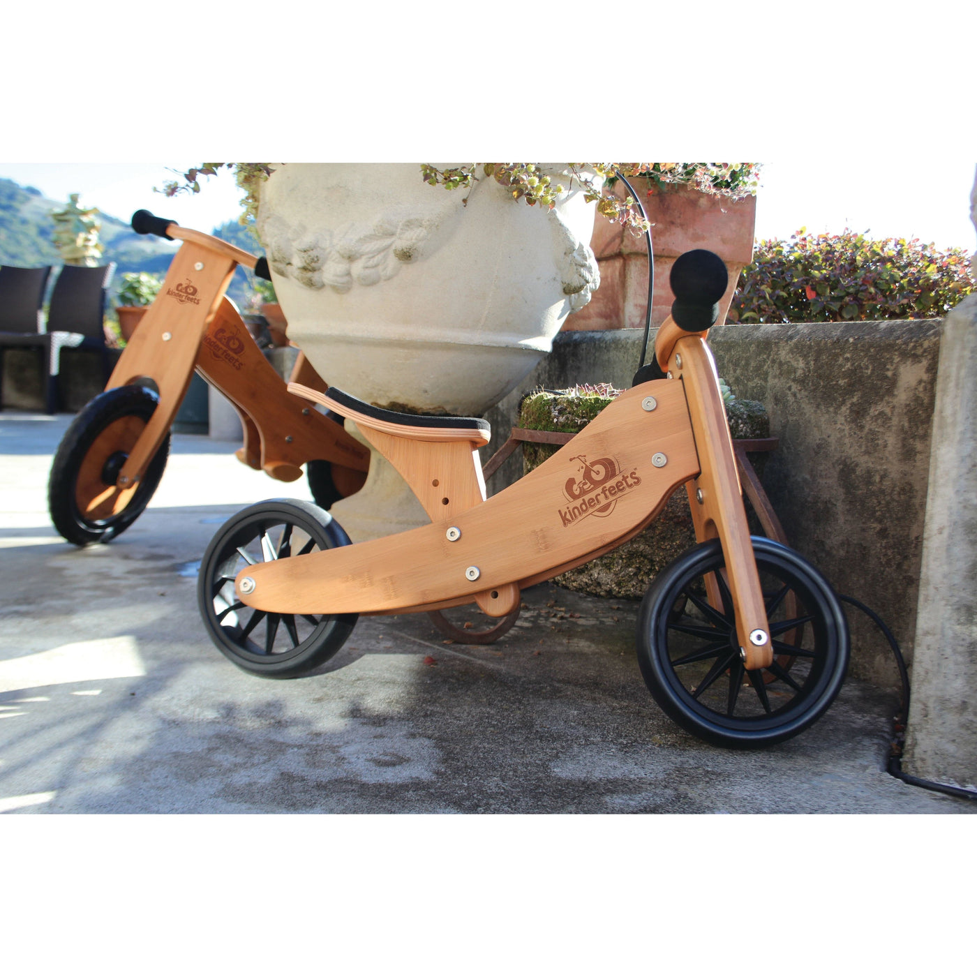 2-In-1 Tiny Tot Tricycle & Bike Bamboo-Kinderfeets-Yes Bebe