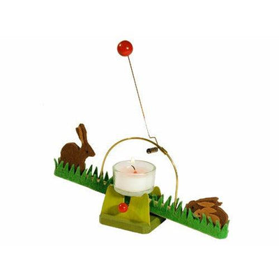 Kraul Candle Seesaw with Rabbits