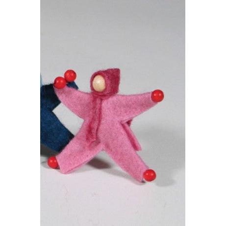 Kraul Pink Plant Dyed Passenger Gnome Doll - Mini 7cm