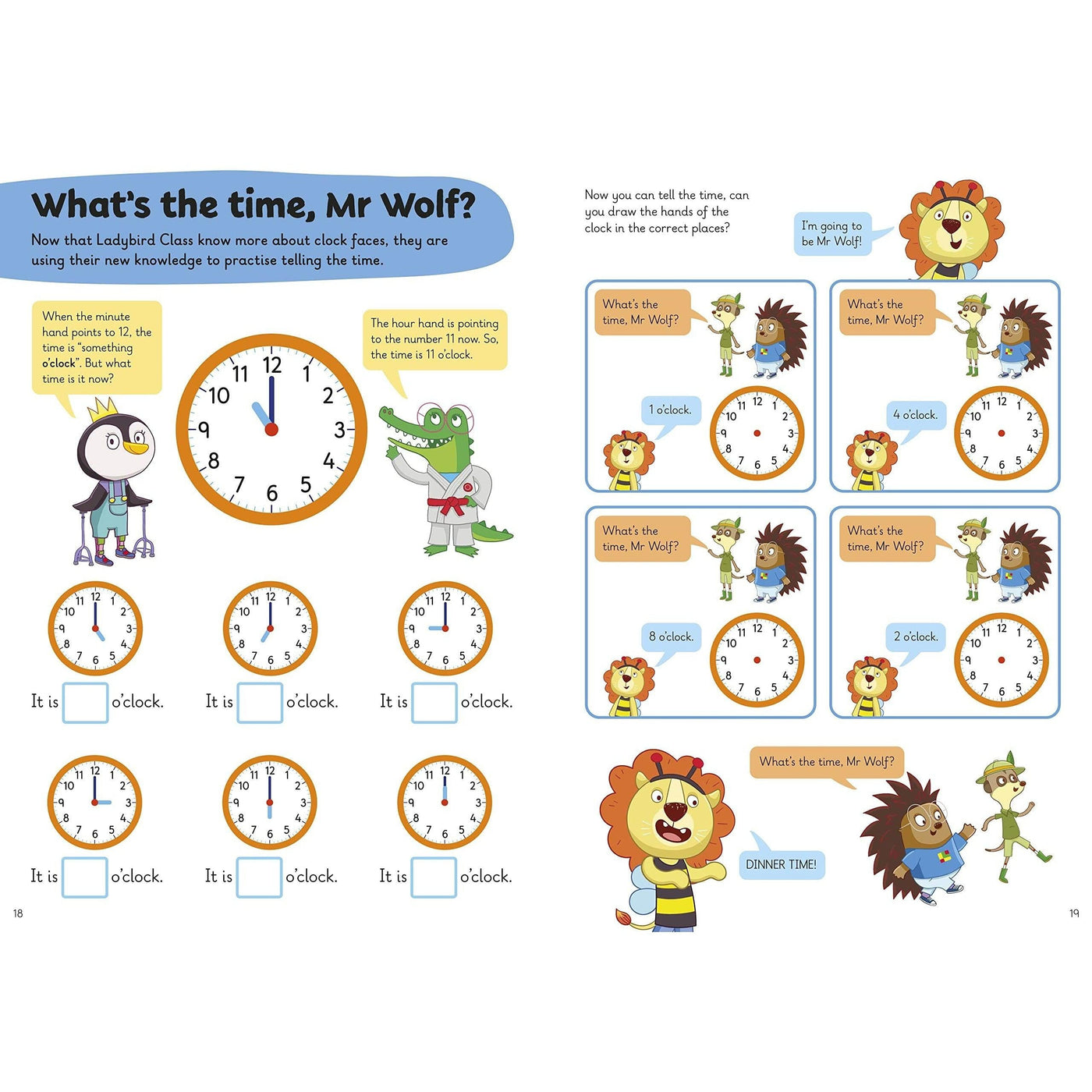 Tell the Time: A Learn with Ladybird Activity Book 5-7 years: Ideal for home learning (KS1)