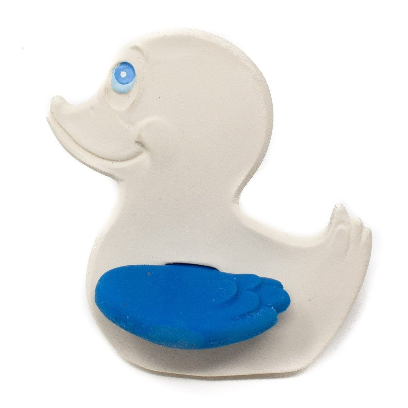 Lanco Duck the Teether with Blue Wings - Natural Latex Rubber Toy for Teething Babies