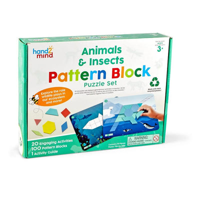 Animals & Insects Pattern Block Puzzle Set-Puzzles-Learning Resources-Yes Bebe