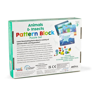 Animals & Insects Pattern Block Puzzle Set-Puzzles-Learning Resources-Yes Bebe