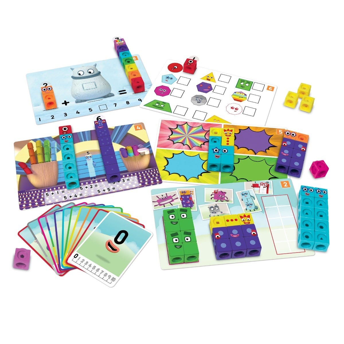 MathLink® Cubes Numberblocks 1-10 Activity Set - Early Years Maths Learning with CBeebies Characters