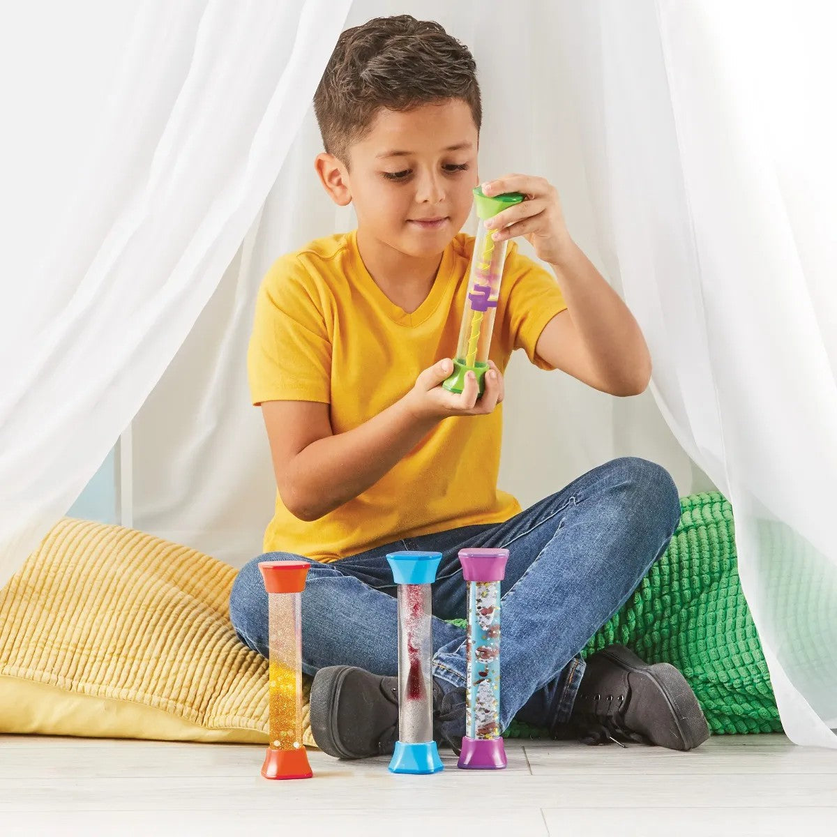 Sensory Fidget Tubes - Perfect for Exploring Light Colour and Sensory Play
