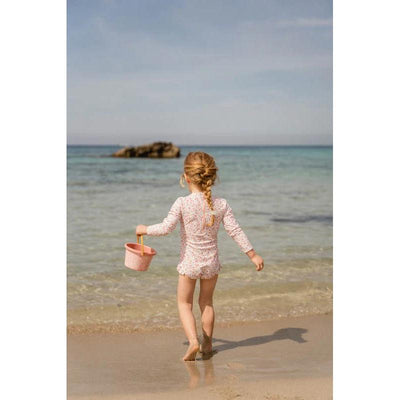 Little Dutch Bathsuit Long Sleeves Ruffles - Summer Flowers