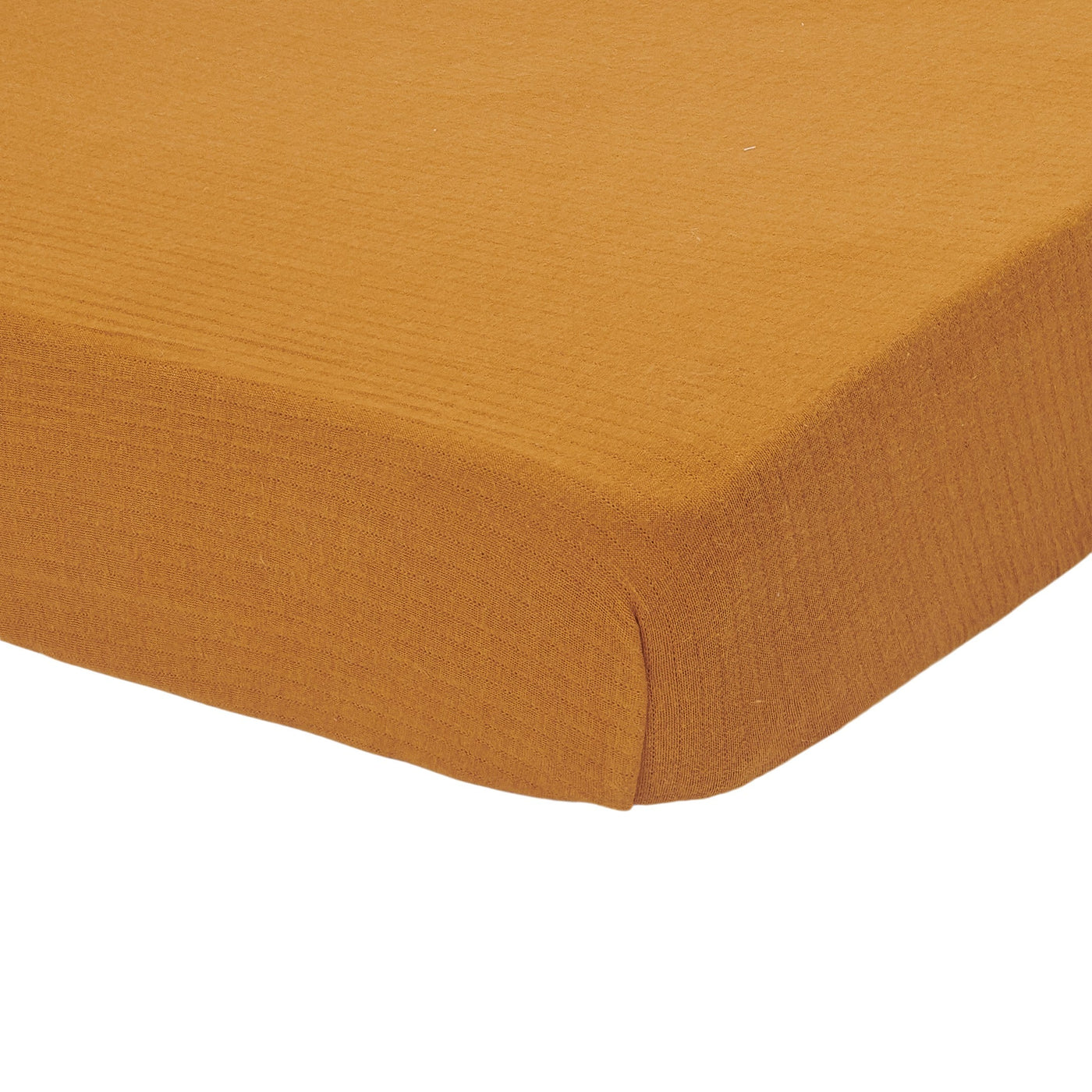 Little Dutch Fitted Sheet for Cotbeds 70 x 140-150 cm - Pure Ochre Spice