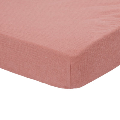 Little Dutch Fitted Sheet for Cotbeds 70 x 140-150cm - Pure Pink Blush