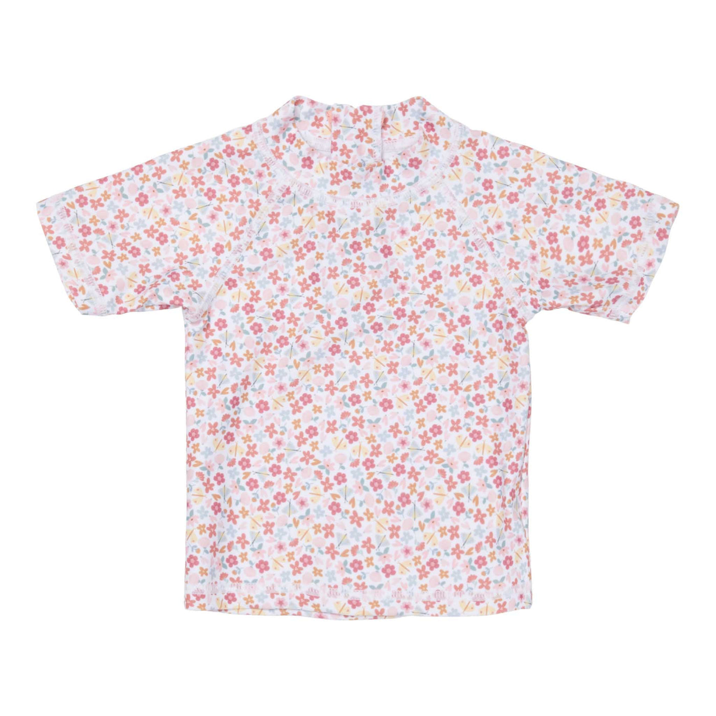 Swim T-Shirt Short Sleeves - Summer Flowers-Swim T-Shirt-Little Dutch-Yes Bebe