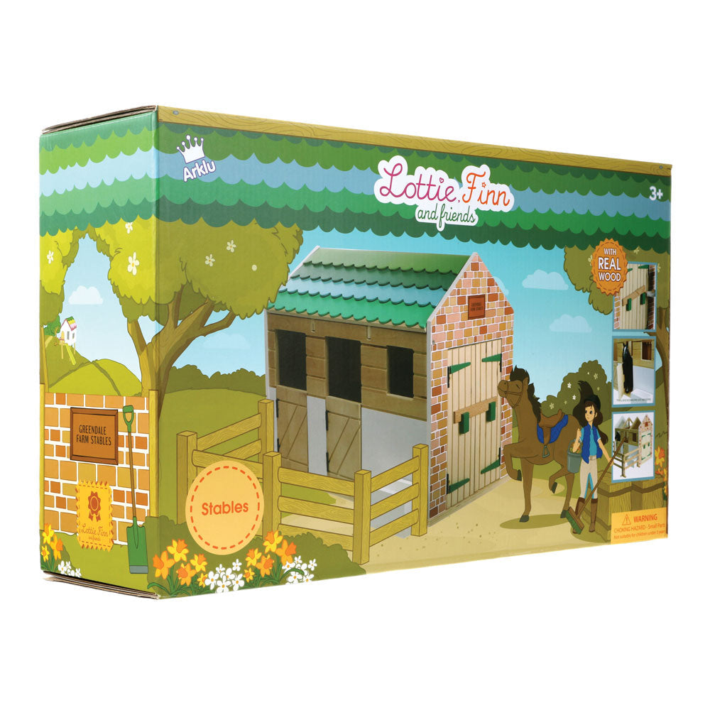 Lottie Doll Wooden Stables Playset