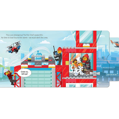 Lego® City Fire Station: A Push Pull And Slide Book
