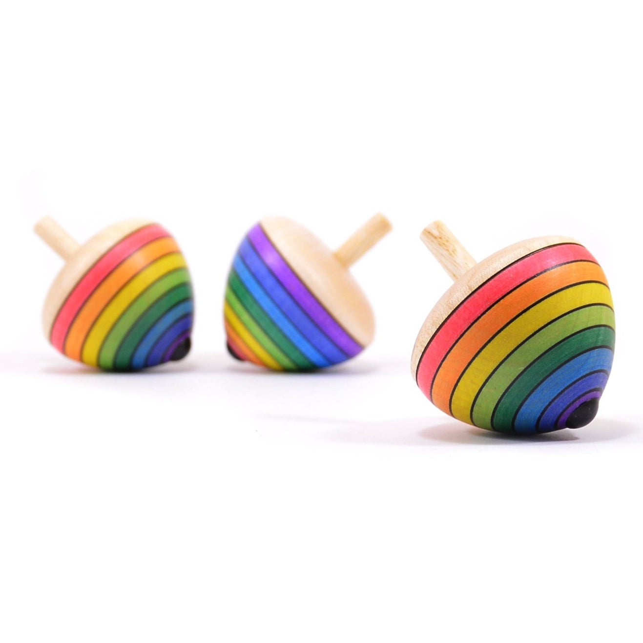 Rainbow Egg Spinning Top by Mader