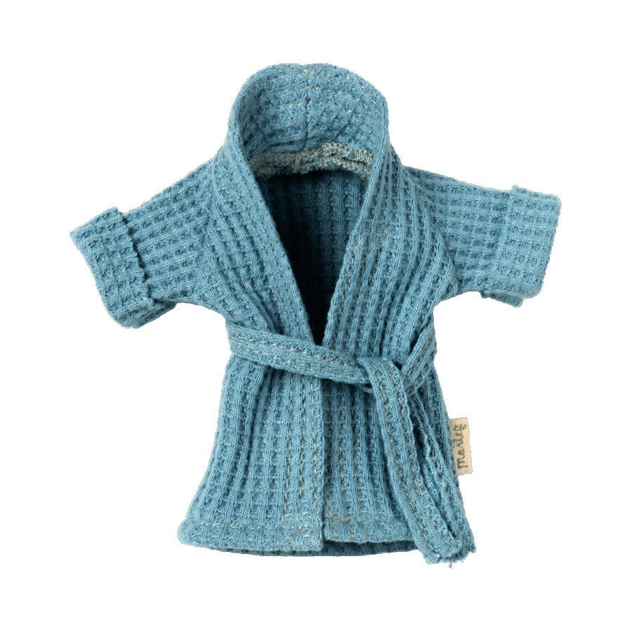 Father Mouse Clothes - Dusty Blue Bathrobe