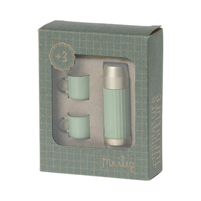 Miniature Thermos and Cups - Mint