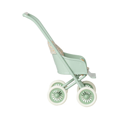 Stroller for Micro - Mint-Dollhouse Accessories-Maileg-Yes Bebe