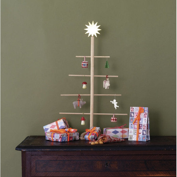 Wooden Christmas Tree for Ornaments