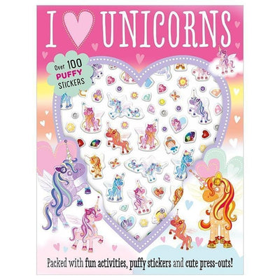 I Love Unicorns Puffy Sticker Activity Book