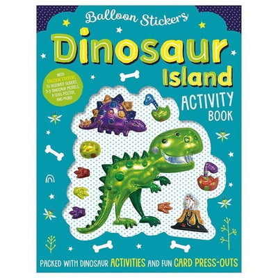 Puffed Balloon Sticker Activity Book Dinosaur Island
