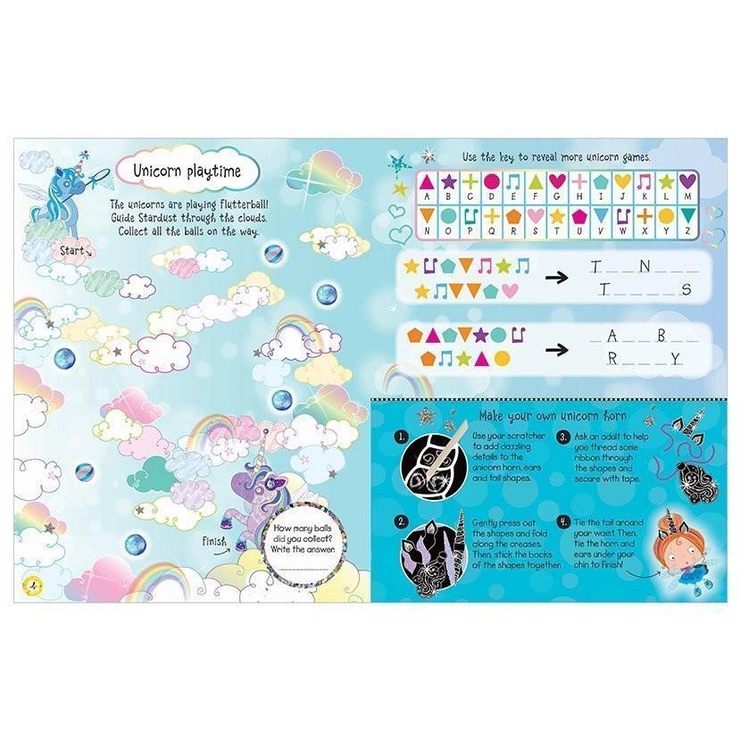 Scratch And Sparkle Unicorns Activity Book