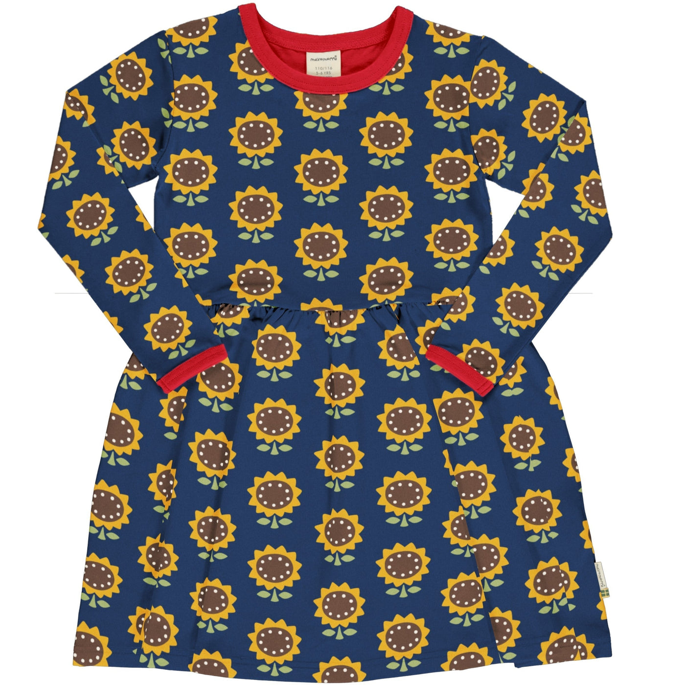 Maxomorra Long Sleeves Spin Dress - Sunflower