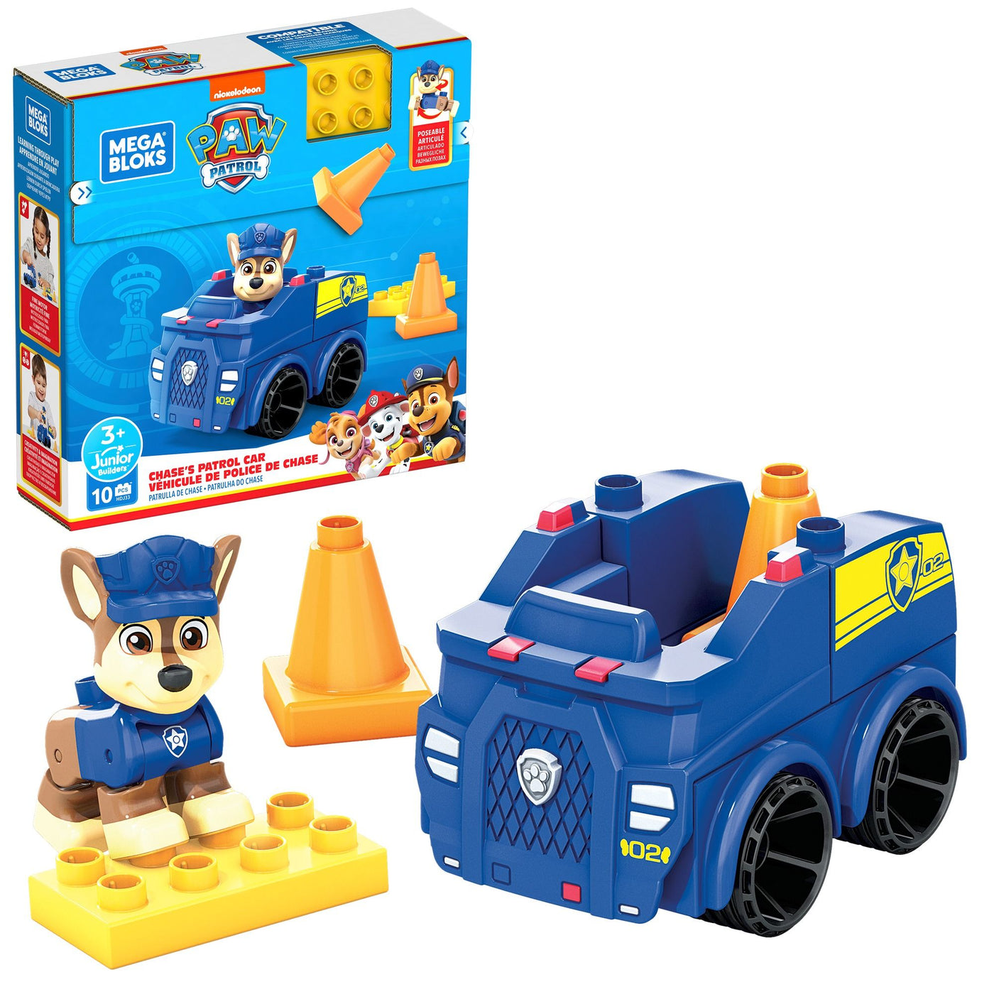 Mega Bloks Paw Patrol Chase's Patrol Car