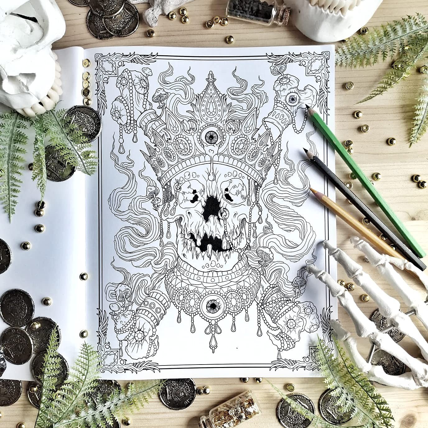 Dark Art: A Horror Colouring Book For Adults