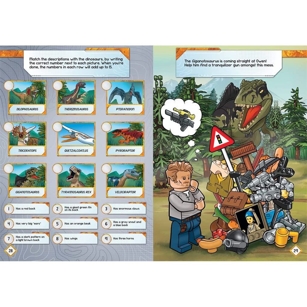 Lego® Jurassic World: Alan Grant's Missions: Activity Book With Alan Grant Minifigure