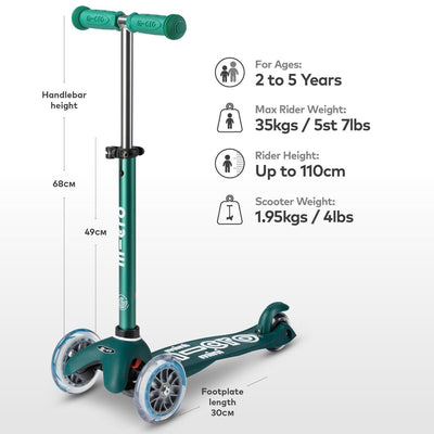 Mini Micro Eco Scooter Green