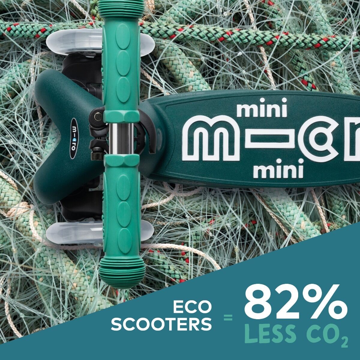 Mini Micro Eco Scooter Green