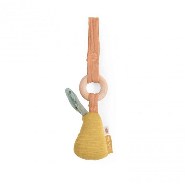 Pear Teething Rattle - Trois Petits Lapins-Teethers-Moulin Roty-Yes Bebe