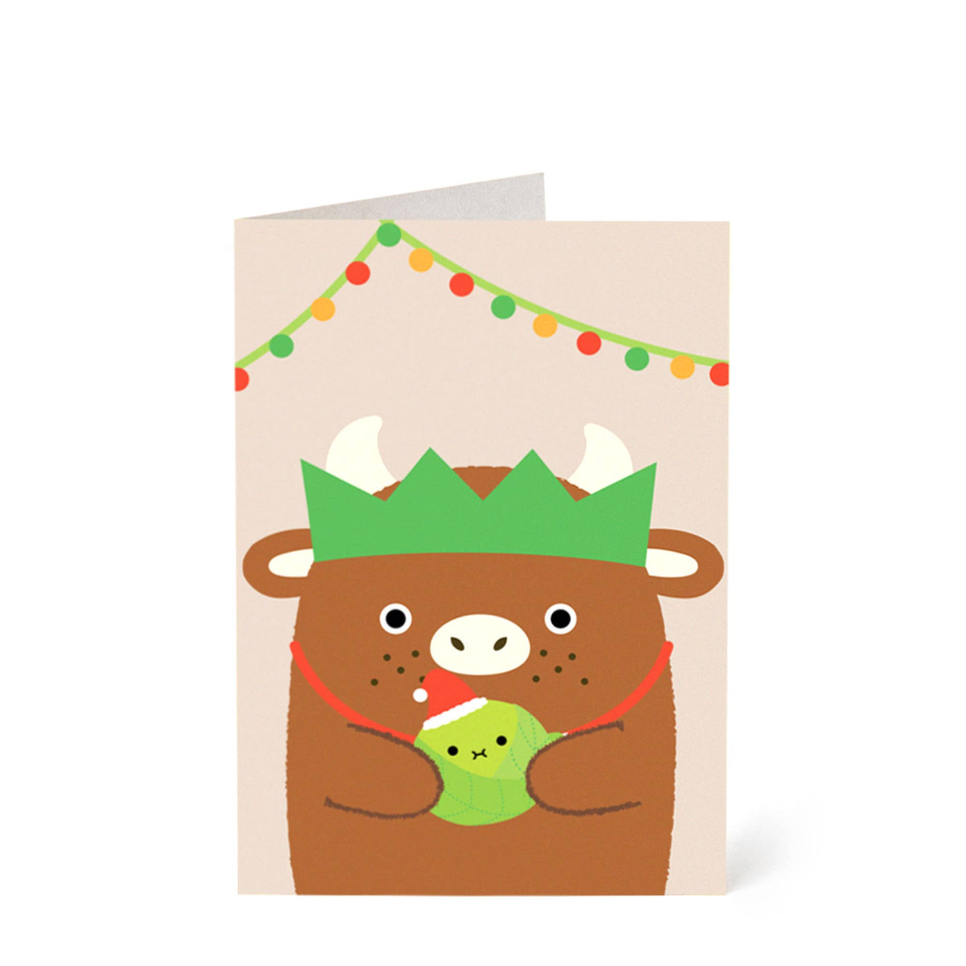 Christmas Greeting Card - Ricemoo Cow