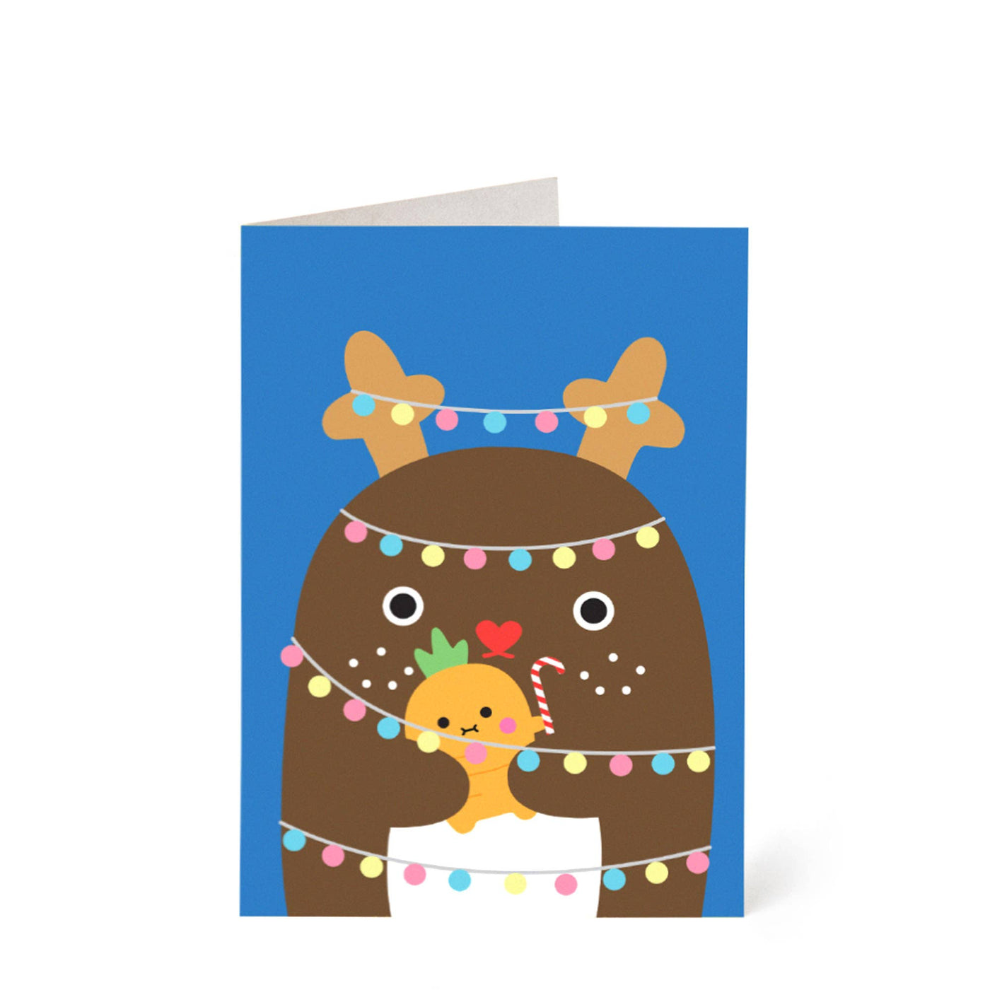Christmas Greeting Card - Ricemousse Reindeer