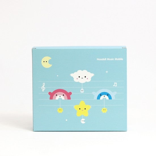 Noodoll Music Mobile for Babies - Ricehush Cloud - White