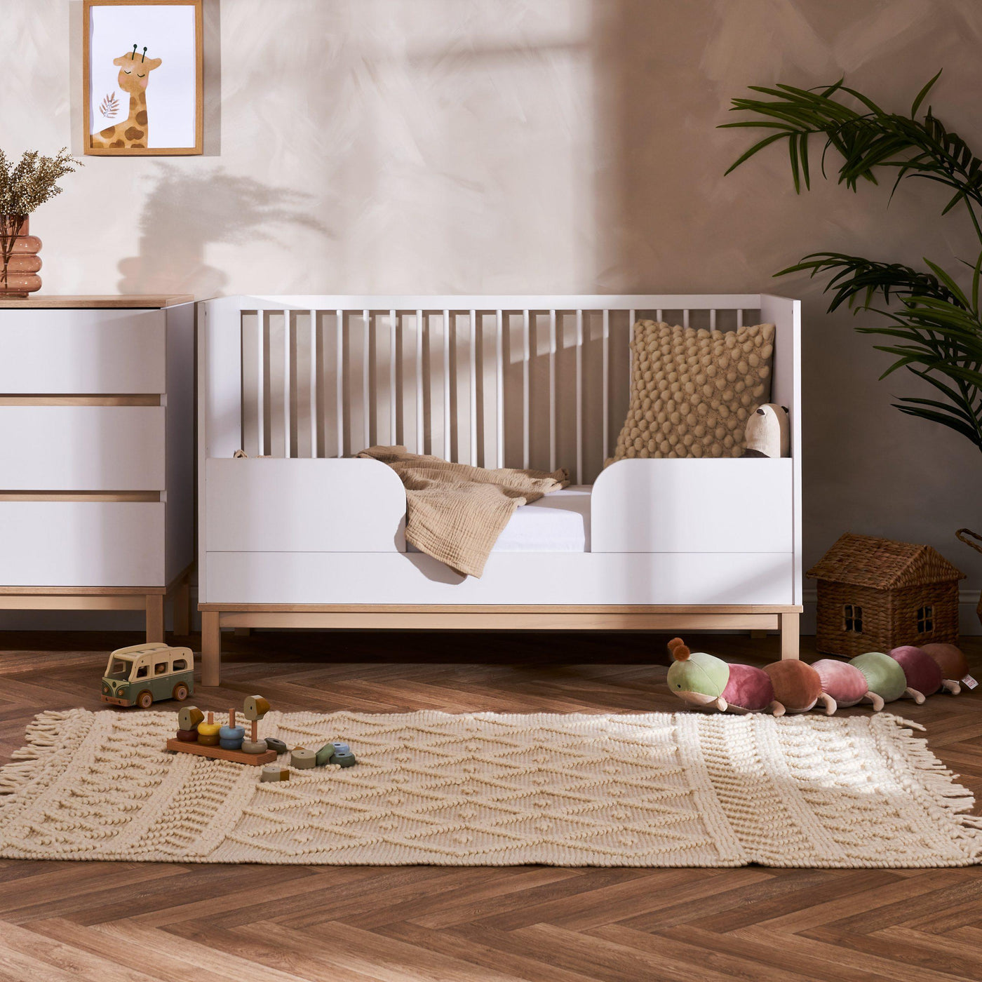 Astrid 2 Piece Room Set - White-Baby & Toddler Furniture Sets-OBABY-Yes Bebe