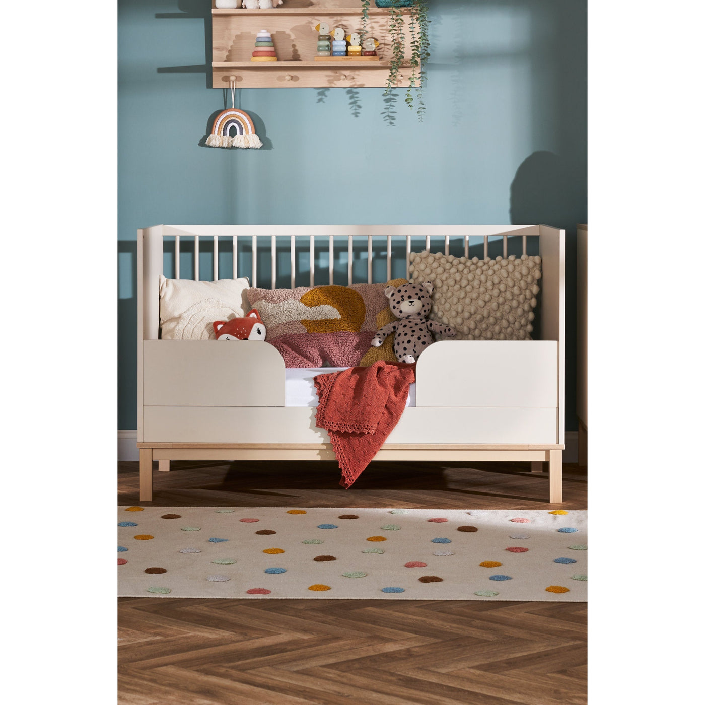 Astrid Cot Bed - Satin-Cots & Cot Beds-OBABY-Yes Bebe