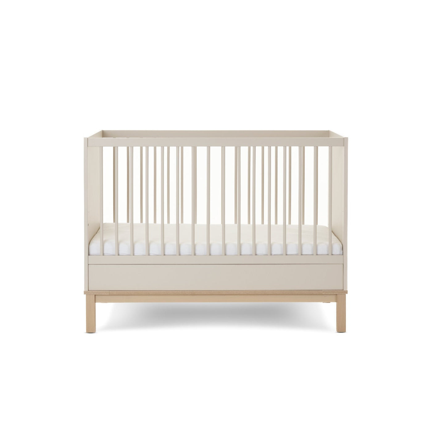 Astrid Mini Cot Bed - Satin-Cots & Cot Beds-OBABY-Yes Bebe