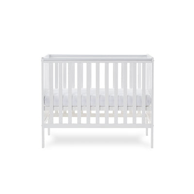 Bantam Space Saver Cot & Fibre Mattress - White