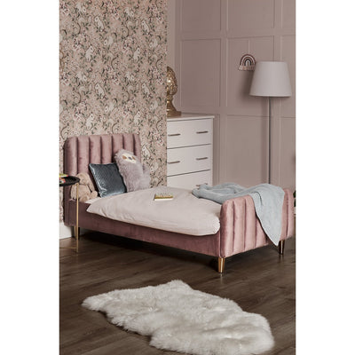 Gatsby Velvet Toddler Bed - Velvet Pink