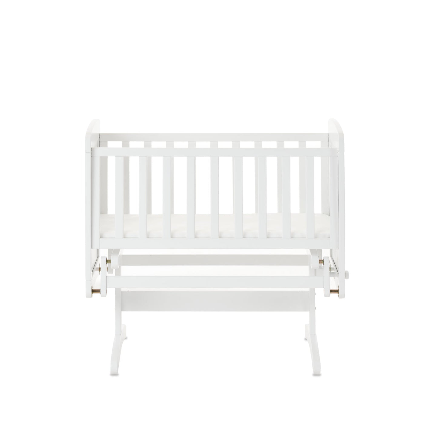 Gliding Crib & Mattress – White