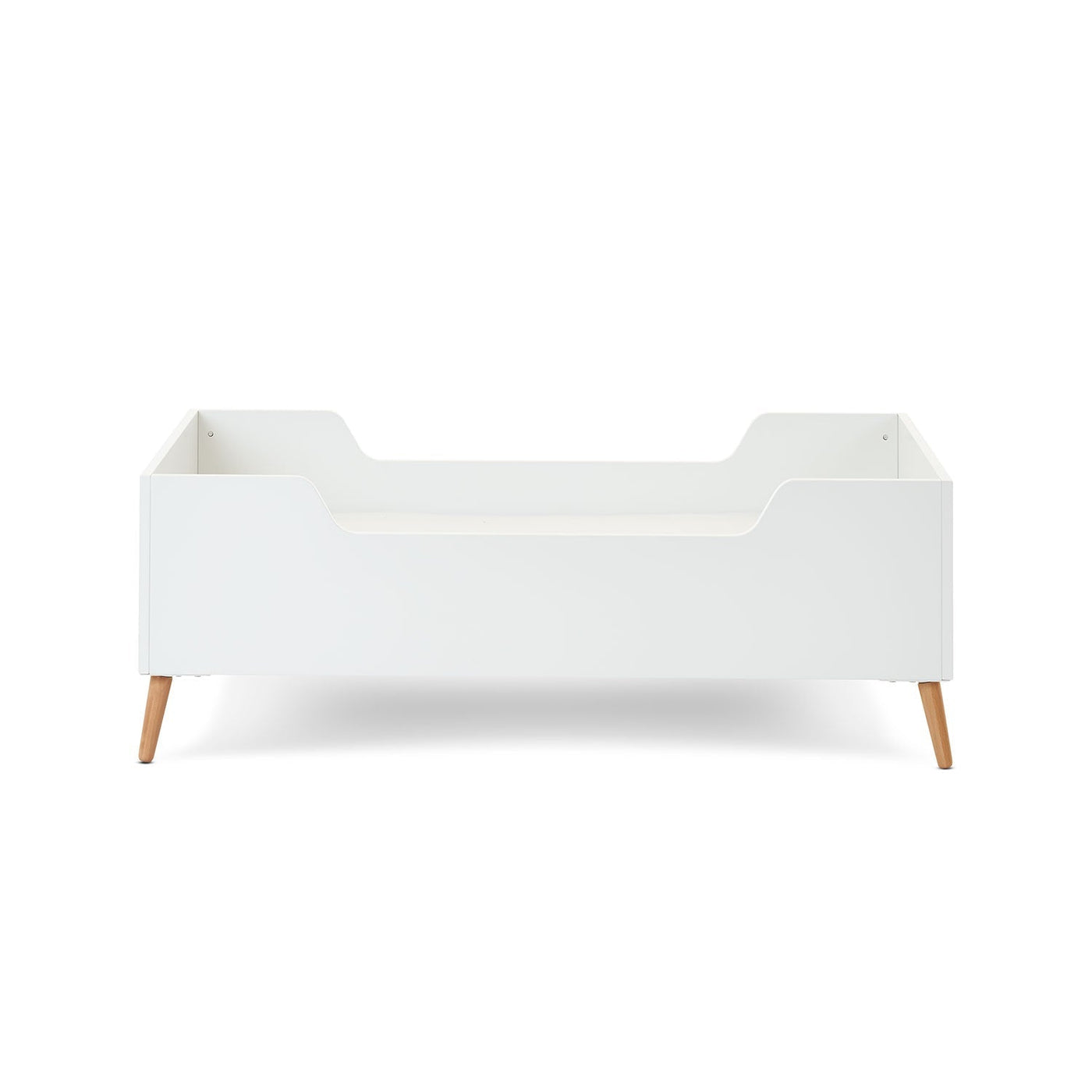 Maya Single Bed - White With Natural Wood