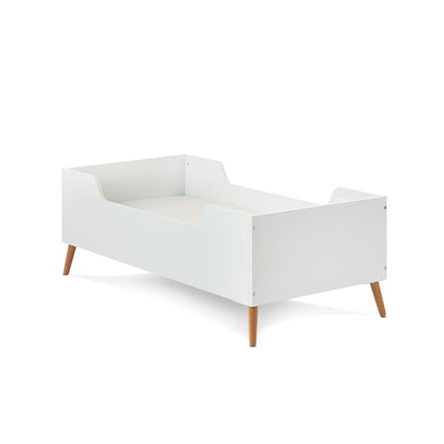 Maya Single Bed - White With Natural Wood