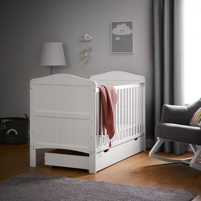 Whitby Cot Bed & Foam Mattress - White