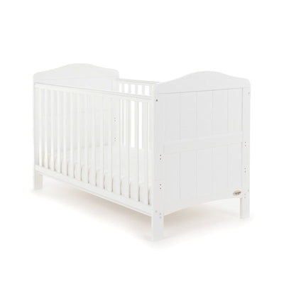 Whitby Cot Bed & Foam Mattress - White