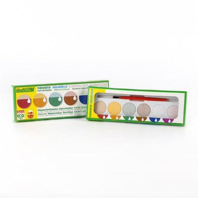 Okonorm Nawaro Carton of 2.3cm Watercolor Tablets - 6 Colours