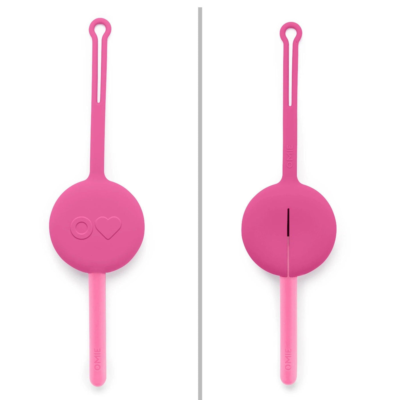 OmieBox Fork, Spoon & Pod Set - Bubble Pink