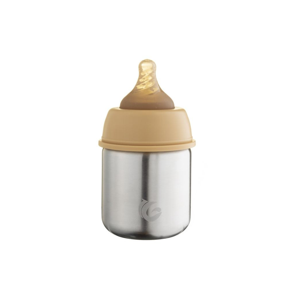 One Green Bottle Stainless Steel Baby to Toddler Bottle 150ml - Toffee