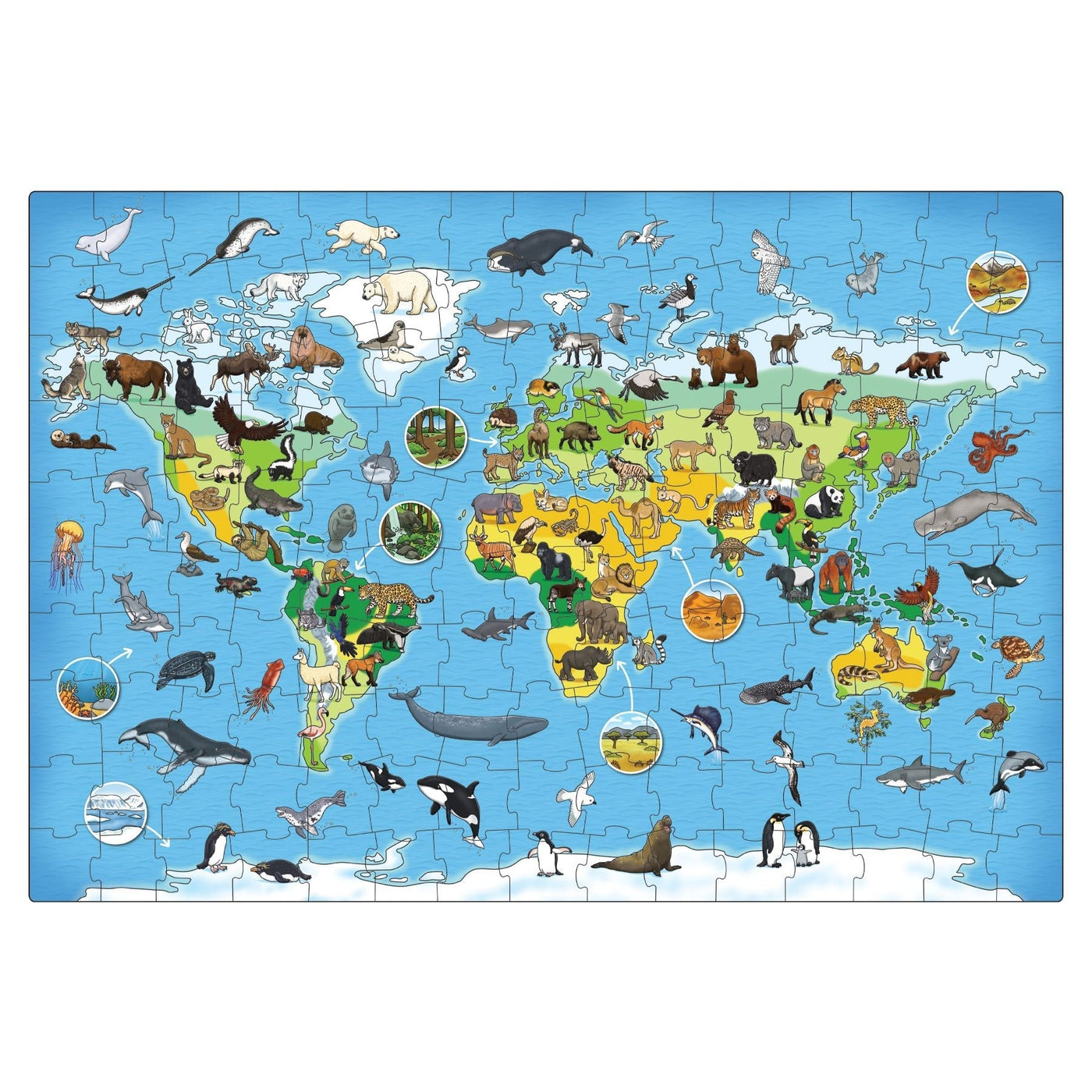 Orchard Toys Animal World 150 Piece Jigsaw Puzzle