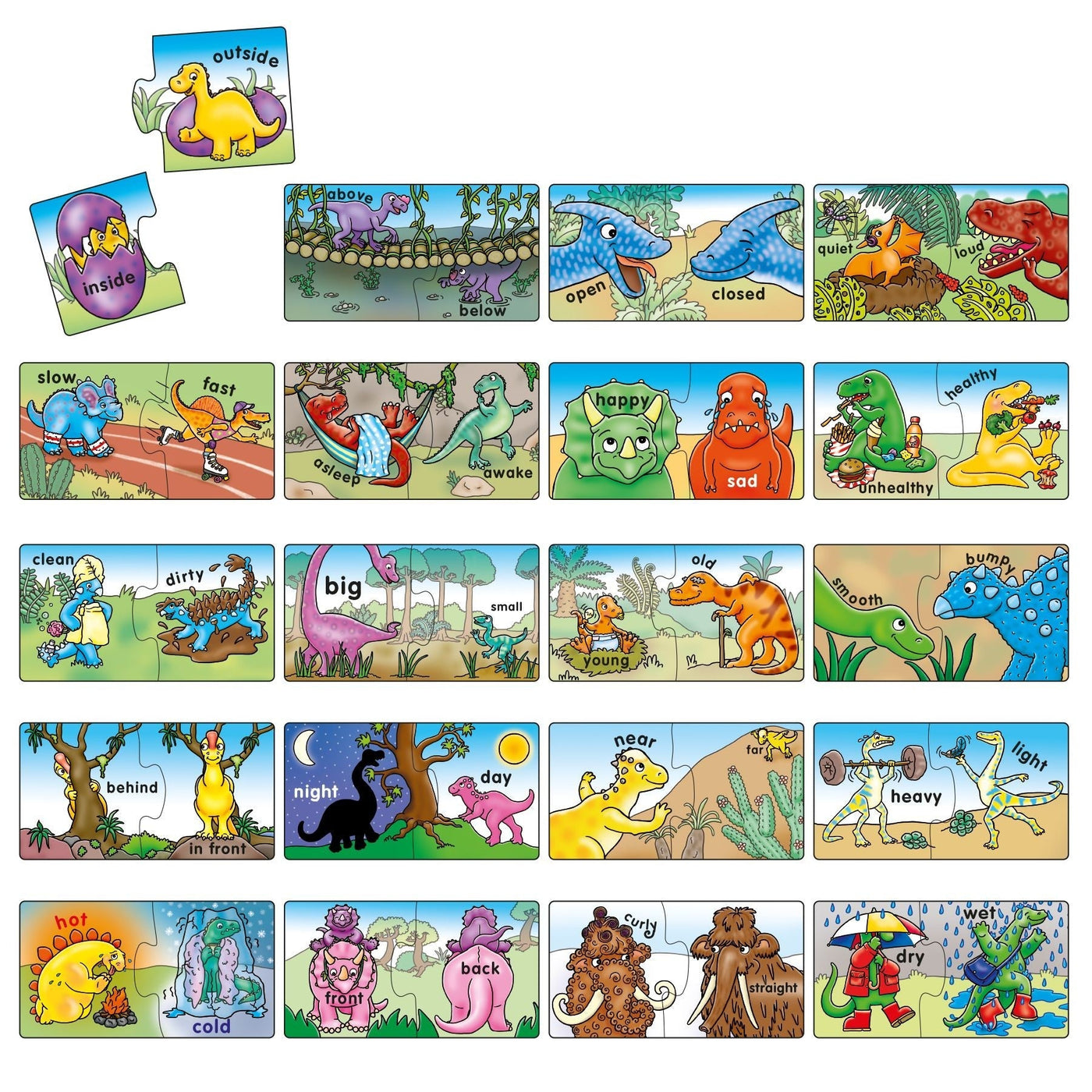 Orchard Toys Dinosaur Opposites Jigsaw Puzzle