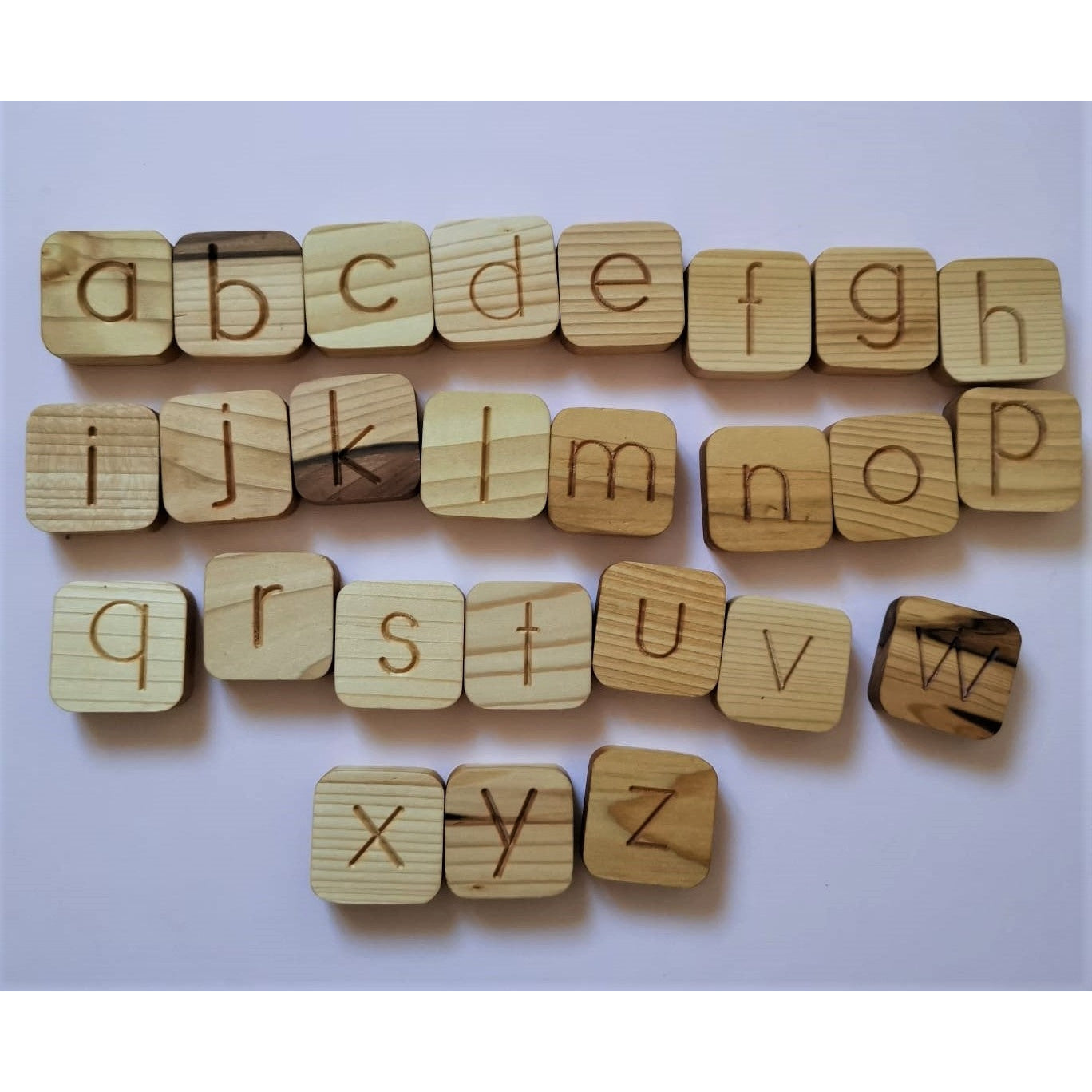 Lowercase Alphabet Cubes (A-Z) by Oyuncak House