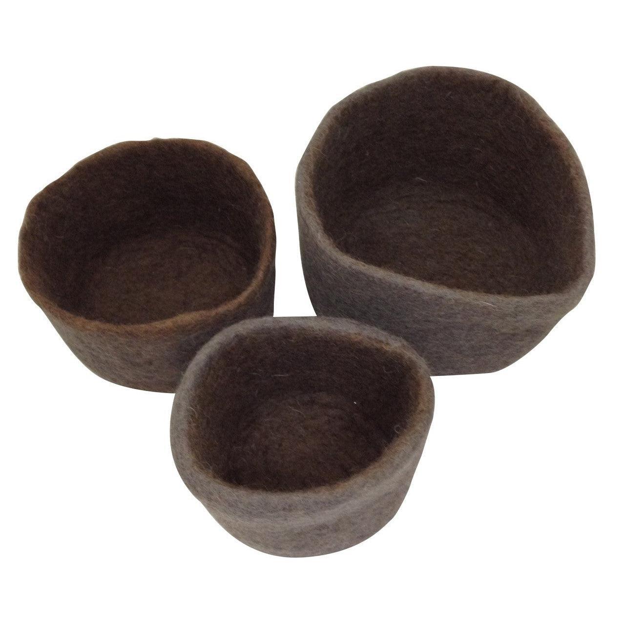 Papoose Nesting Bowls - Grey - 3 Pieces